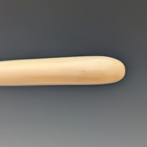 約 1890 年英國古董白色珍珠手柄甜點餐具 10 對套裝木盒裝